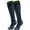 Iron-Ic - Calze Tecniche Unisex XWarm Seamless per Sport Invernali ExpYra Merino Termiche e Traspiranti - Art. 920197 (39/41, Blue/lime)