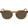 Lacoste Unisex Adult Sunglasses L916S - Transparent Brown with Solid Khaky Lens