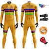 HECLOK Completo Ciclismo Invernale Uomo: Antivento Maglia Termica Manica Lunga in Pile e Salopette con Gel | Abbigliamento per Bici da Corsa, MTB (TYP-8,M)