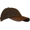 WALKER AND HAWKES Berretto da baseball unisex in cotone cerato - Visiera in pelle - Taglia unica, marrone, Taglia unica