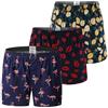 Hialegion Pigiama Boxer Uomo Boxer Americani Uomo Intimo Senza Elastico Cotone Confortevole Traspirante Stampa Divertente Boxer Allentati per 3 Pacco M