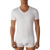 Intimitaly Set 3 Magliette Intime Uomo Cotone Elasticizzato Girocollo e Scollo V T Shirt Finissima Cuciture Piatte Intimo Maglietta Uomo Nera Bianca e Colorata (XXL, 3 Bianche Scollo V)