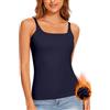 WOWENY Maglietta Intima da Donna Termica con Spalline Sottili, Top Basic, Senza Maniche, Invernale, Calda, in Pile, per Tutti i Giorni