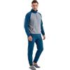 Viterbo Biancheria Pigiama Uomo Tuta in Morbido E Caldo Pile Invernale LMW00320 (Grigio Mel.Medio/Ottanio, XXL)