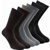 PASINI FASHION 3 Paia - Calzini da uomo in Lana-Cashmere - Collezione SMART - dinamiche e confortevoli (Marrone Nero Grigio, 43-46)