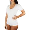 Clessidra Pacco da 3 Magliette a Manica Corta Donna in 100% Cotone Mercerizzato Made in Italy, Maglietta Intima, T-Shirt Donna, Camiciola, Maglia, Cotone, Mezza Manica PT3210