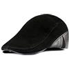 DongBao Berretto Piatto, Cappello da Strillone per Uomo, Coppola in Pelle, Cappello Gatsby, Cappello Cabby Caccia Golf