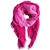JOPHY & CO. Sciarpa 100% Lino Donna Uomo Leggera Elegante (fucsia sfumato)