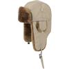 Hatshopping Cappellishop Berretto da Aviatore Unisex Eco Polar Lapeer da Uomo - Impermeabile (Esterno in Teflon) - con copriorecchie - Berretto di Pelliccia Ecologica - Autunno/Inverno Beige M (56-57 cm)