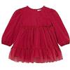 Mayoral Vestito Tulle Floccato per Bimba Rosato
