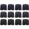 VEQUÈ Boxer Uomo 12 Pezzi Cotone Elasticizzato Mutande Blu Nero Grigio da M a 5XL (IT, Testo, XL, Regular, Regular, Blu + Nero + Grigio)