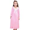 Verve Jelly Camicia da notte per bambina Camicie da notte in cotone per neonato Abito da notte da principessa Rosa 1 6-7 anni