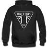 gestofft British Ride - Felpa con cappuccio regalo per motociclisti biker Union Jack Trible RS Rocket 3