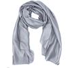 CARACCIOLO Foulard/stola sartoria A.Caracciolo 100% seta (ARGENTO)