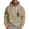 Generico Felpa Uomo con Cappuccio Giacca da Uomo Taglie Forti Imbottite Running Hoodie Vestiti Felpe Leggera Militare Cotone Sweatshirt Bodybuilding Sport Moda Sportive Felpata Abbigliamento 2#Chameau M