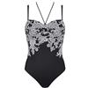 Triumph - Marrakech Garden - Charm Elegance OPD - Costume da bagno a fascia - con spalline multifunzione Nero 85E