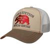 Stetson Cappellino Trucker JBS-Bear Uomo - Mesh cap Berretto Baseball Snapback Snapback, con Visiera Estate/Inverno - Taglia Unica Beige