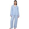 Triumph Amourette Jacquard PW Pajama Top, Ghiaccio, 52 Donna