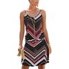 TBSCWYF Copricostume Donna Mare Vestito Stampato Ondulato Bikini Cover Up Senza Maniche Abito da Spiaggia Tropical Causal Abiti Estivi Copricostume Donna Mare Vestito Senza Maniche