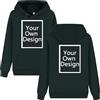 ALRRGPB Felpa Personalizzata per Uomini e Donne Felpa Personalizzata Il Tuo Design Stampa Fai da Te Autunno Inverno Hooded Front & Back