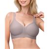 Channo Reggiseno Senza Ferretto con Scollo a V Profondo：Bralette Senza Cuciture a Copertura Totale Supporto e Comfort Quotidiano