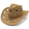 Generico Cappello Da Sole Donna Uomo, Cappello Di Paglia Estivo,Da Spiaggia Con Tesa Larga Taglia Unica Pieghevole Stile Cowboy Estivi Falde Spiaggia In Stile Country Per Arrampicata Escursionismo Campeggio