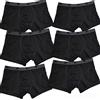 Intimo College Mutande Uomo Boxer Cotone 12-6 Paia Underwear Uomo Oeko-Tex 100% Taglie Forti Uomo Anallergiche e Traspiranti Anti Cattivi Odori, Prodotto Italiano (XXL, 6pz Nero)
