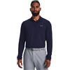 Under Armour Matchplay Longsleeve Golf Polo, (410) Midnight Navy / / Pitch Gray, M Uomo