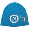 LIGUORO SHOP Cappello Invernale Napoli 3 Scudetto Campione Prodotto Ufficiale Enzo Castellano (Turchese)