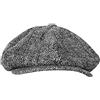 WOUND Coppola Uomo Berretto da Strillone da Uomo Grigio A Spina di Pesce Berretto con Visiera Piatta da Donna Uomo Pittore Cappello Morbido Autunno Inverno Cappelli Berretto Ottagonale, Grigio, 60