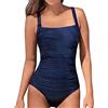DURINM Costumi da Bagno Interi Donna Elegante Striscia Multiway Imbottito Push Up Bikini Un Pezzo Sexy Tankini Swimwear Costumi da Mare da Donna Beachwear