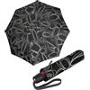 Knirps ombrello T.200 Medium Duomatic Pure Black nero
