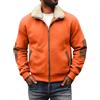 Generico Giacca Uomo Invernale Pile, Felpa con Cerniera Doubleface Micropile Peluche - Giubbotto Antivento Termico Elegante Lavoro Cappotto per Lavoro e Casual