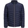 JACK & JONES Jjehero Puffer Collar Noos Giacca, Blazer Blu Navy/Dettaglio: Zip A Contrasto, L Uomo