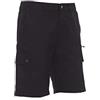 NSTF Bermuda Uomo Cotone Taglie Forti Fino alla 6XL Pantaloni Corti Cotone No Maxfort Tasconi (3XL, Nero)