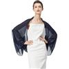 BEAUTELICATE Scialle Coprispalle Elegante Donna Stola Chiffon Cape Estivo per Abito Sposa Damigella Cerimonia Matrimonio Serata