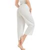 BEAUTELICATE Pantaloni a Pantalon da Donna, Stile Vittoriano, in Cotone Pur, con Sottogonna, Sottoveste, Gonna a Culotte con Pizzo, Leggera, Ampia, Estiva, Lunga e Corta, Nero, Bianco, L
