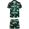 Generisch Novità 2026 Pigiama in raso per morbido loungewear, pigiami confortevoli, elegante abito da notte, verde, 3XL
