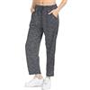 Kendindza Collection Kendindza - Pantaloni Estivi da Donna, Lunghi, Leggeri, Casual, in Cotone, Motivo Floreale
