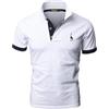 VMSUCIJ Polo Elegante Uomo Manica Corta in Cotone Camicia con Tasca Sportiva Slim T-Shirt