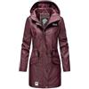 Navahoo Giacca invernale da donna in softshell, impermeabile, lunga B678, vino, M