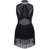 ranrann Abito da Ballo Latino Bambina Vestito da Ballo Tango Racerback Costume da Spettacolo per Samba Rumba Salsa ChaCha
