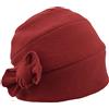 Melegari Cappello Donna Cuffia Mirca | Pile Polar Fleece | Tascabile | Made in Italy (Bordeaux)