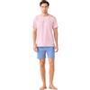 Noidinotte; more than pyjamas Noidinotte - Pigiama Uomo Estivo in Cotone Articolo Stripes. - M Rosa