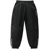 Generic Pantaloni da neve per bambini dai 3 ai 16 anni, impermeabili, foderati in pile, invernali, caldi, con elastico in vita, isolati, per snowboard e sci, Nero , 15-16 Years