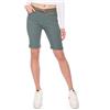 Kendindza Collection Kendindza Pantaloncini Donna Eleganti Short Chino Vita Alta Leggera Pantaloni Corti Estivi Bermuda Larghi al Ginocchio con Tasche, Cachi, XL