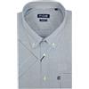 Rionero Camicia da Uomo Manica Corta a Righe Taschino Cotone Classica Estiva XL XXL XXXL Botton Down