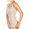 INTIMO 2D Canotta Donna Spallina con Bordo in Pizzo Lana 85% e Seta 15% a Costine (L/XL, Noce)
