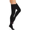 Relaxsan Antitrombo M2370A (1 Paio - Nero, XL) calze autoreggenti per degenza con punta ispezionabile antiembolismo K1 compressione graduata 18-23 mmHg
