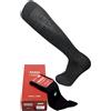 AMAL SOCKS 6 Paia Calze Lunghe Uomo in caldo cotone in Maglia Liscia con Polsino a coste, punte e talloni rinforzati, cucitura rimagliatura ultrapiatta, Marchio Italiano. (39-41, Nero)